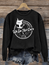 Retro Funny Proud Member Of  Print Sweatshirt