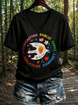 Women's National Park Print Casual T-Shirt