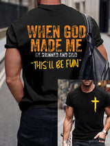 🔥Buy 3 Get 15% Off🔥Men'S Casual Faith Short-Sleeved T-Shirt