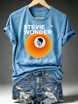 Women's  Retro Album Concentric Circles Graphic Apparel Anniversary Tour  Shirt