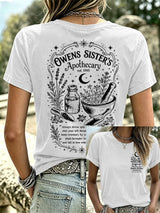 Women's Owens Sisters Apothecary Witch Print Casual T-shirt