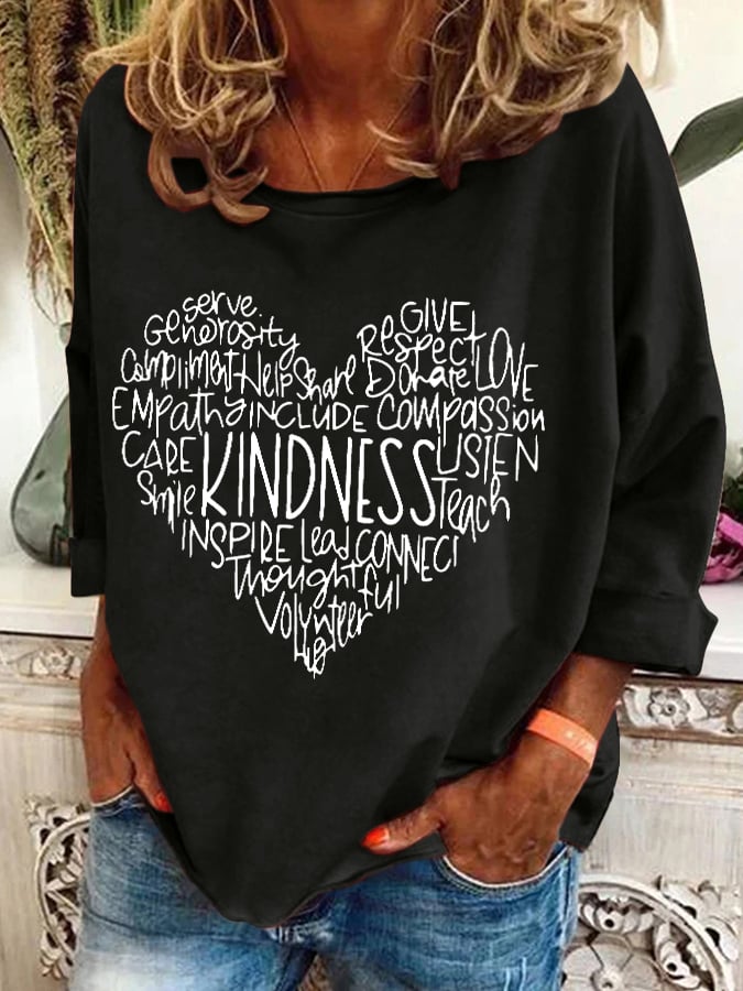 Women'S Valentine's Day Print Casual Sweatshirt