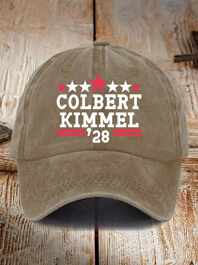 Unisex Talk Show Colbert Kimme 2028 Print  Cap