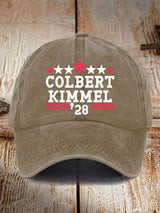 Unisex Talk Show Colbert Kimme 2028 Print  Cap