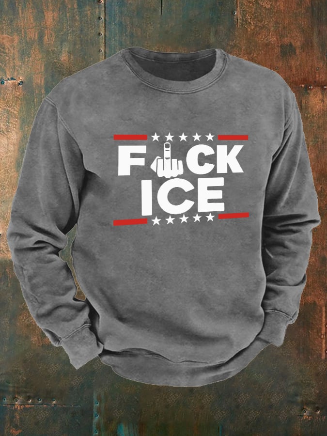 Men's  ICE  Print  Sweatshirt