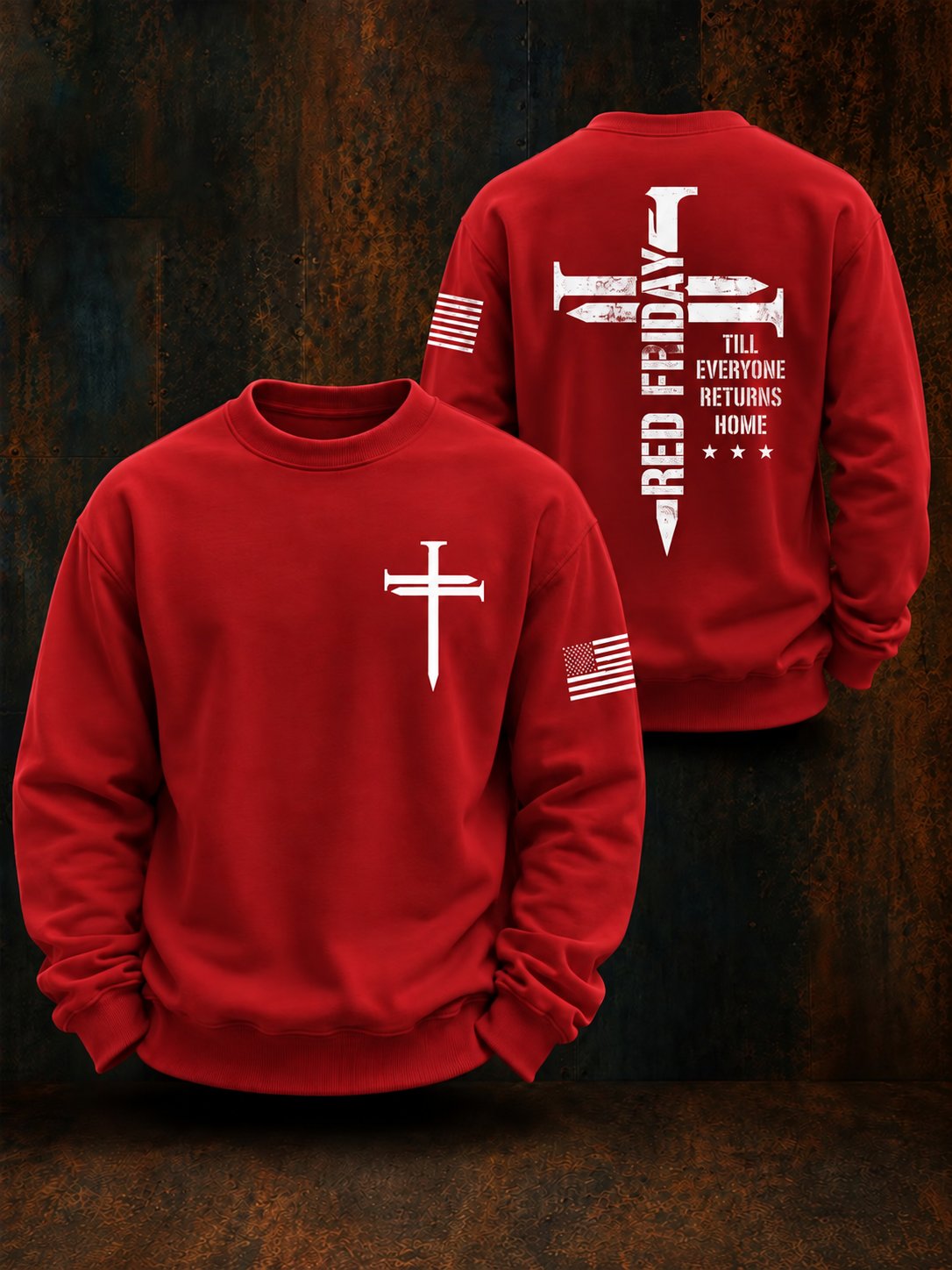 Men’s Red Friday Print Sweatshirt