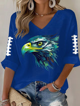Women'S Casual Print Short-Sleeved T-Shirt