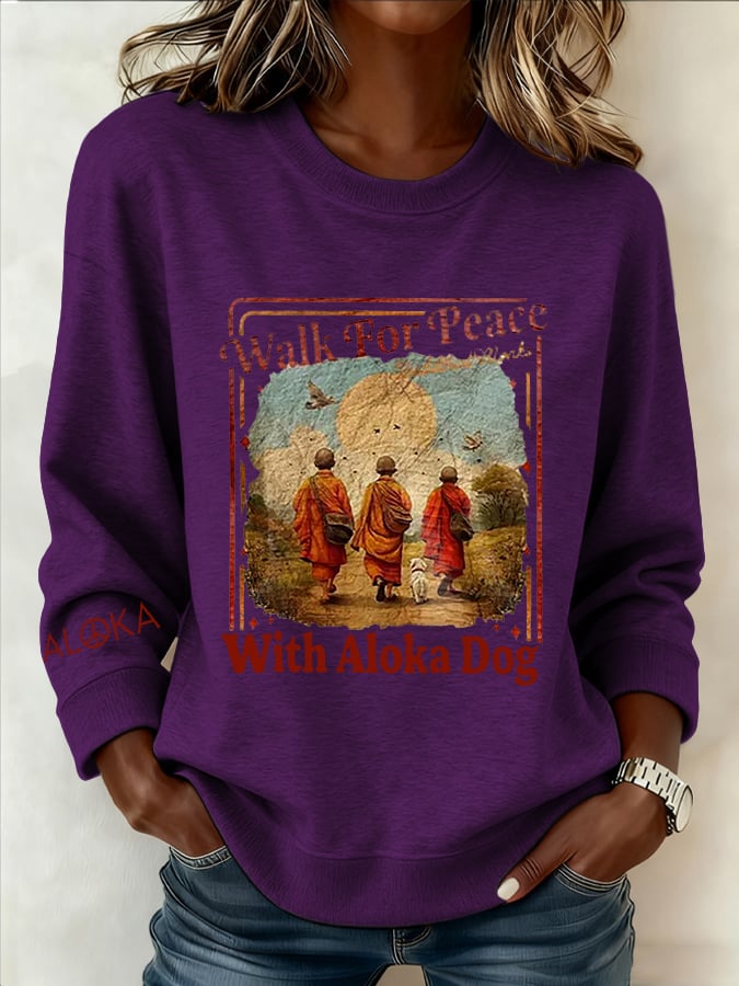 Women's Walk For Peace  Art Print Sweatshirt