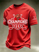 Men's Ice Hockey Print Short-Sleeve T-Shirt