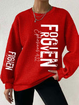 Women's Forgiven Ephesians 4 32 Christian Valentines Day Print Casual Sweatshirt