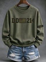 Women's Veteran DD-214 Print Casual Top