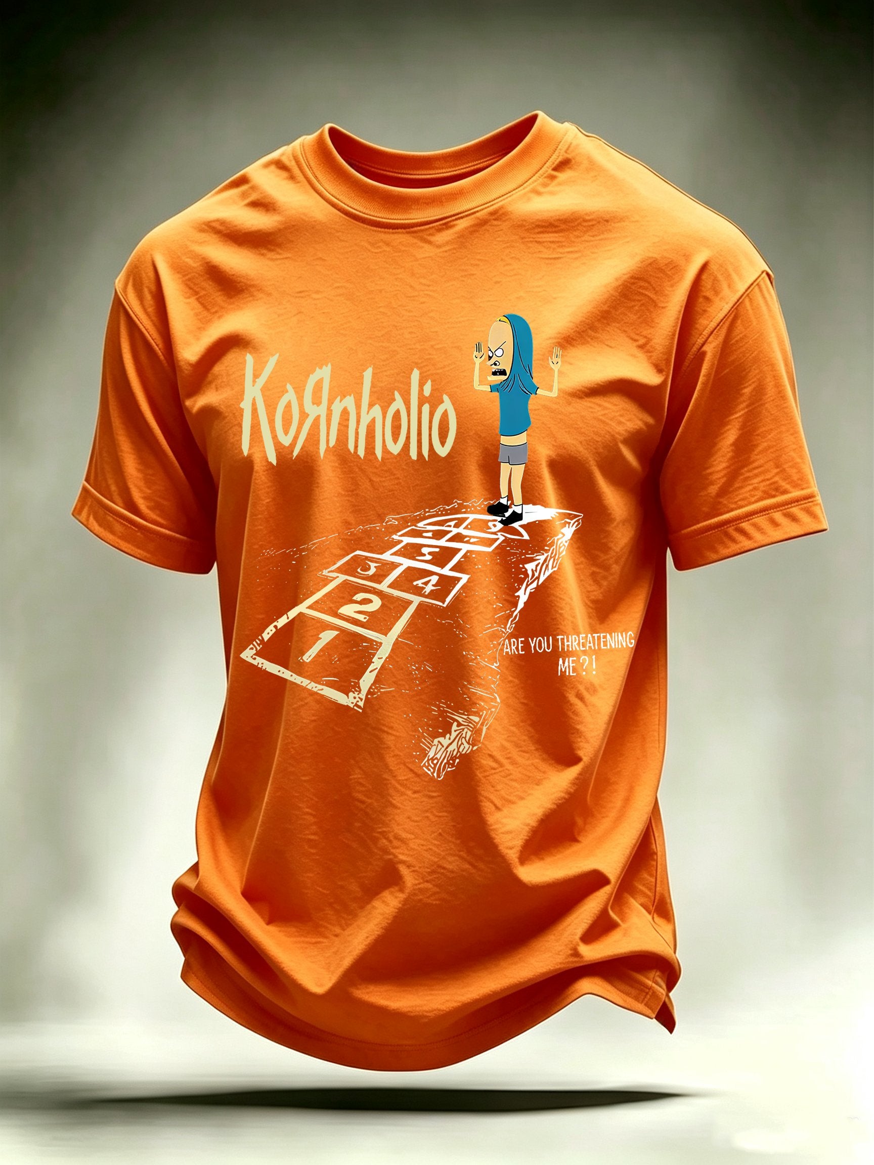 Men's Vintage Kornholio Graphic Funny T-Shirt
