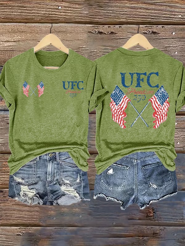 Women's  Freedom 250 Flags T-Shirt
