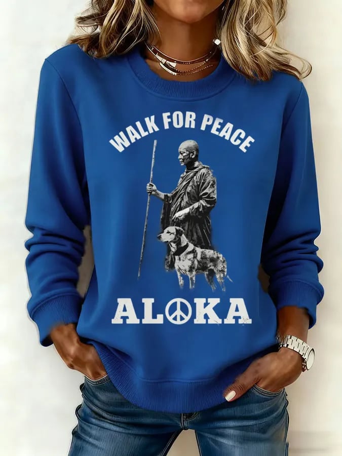 Women's Walk For Peace  Art Print Sweatshirt