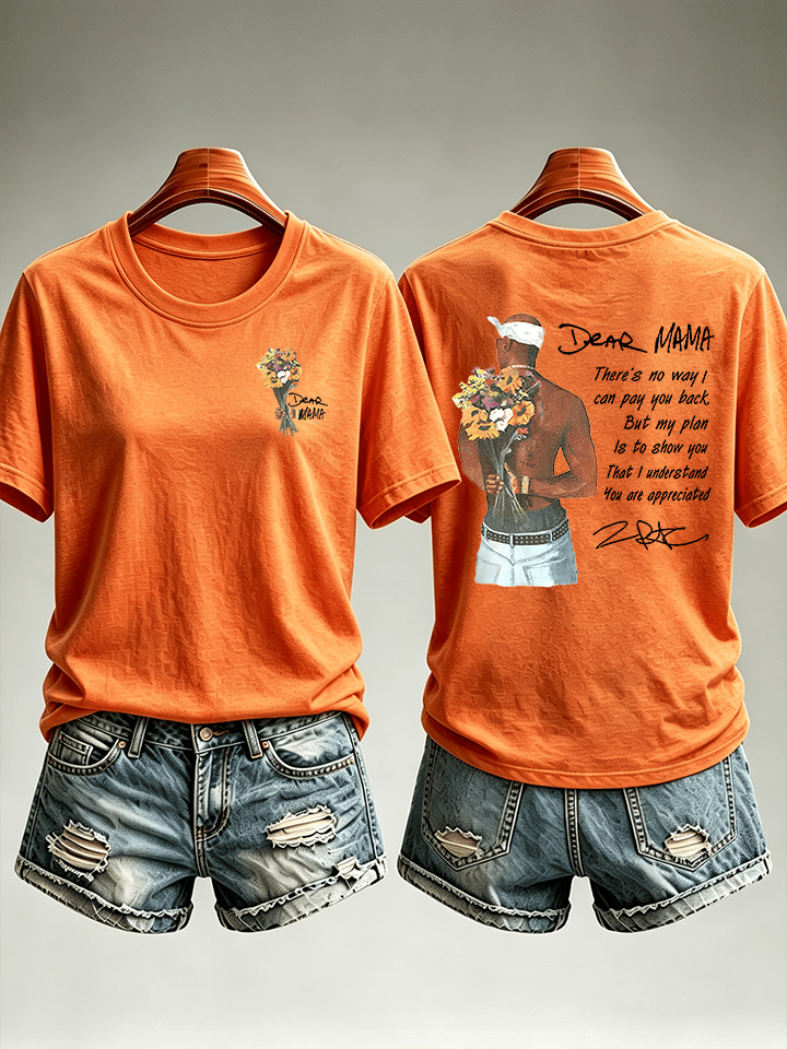 Women's Dear Mama" Graphic Vintage Hip Hop Streetwear