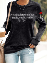 🔥Buy 3 Get 15% Off Women's Vintage Rock Tribute Print Casual Sweatshirt