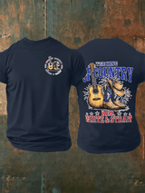 Men's RED WHITE & STRAIT  Print T-Shirt