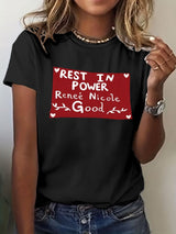 Women's trendy graphic print casual T-shirt