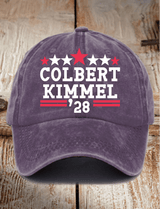 Unisex Talk Show Colbert Kimme 2028 Print  Cap