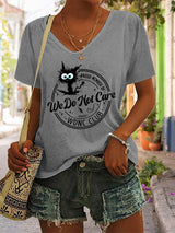 V-Neck Retro Funny Proud Member Of WDNC Club Menopause Perimenopause Print T-Shirt