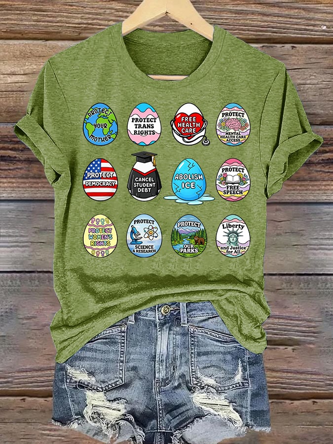 Women's  Spring Easter FDT Subtle Hidden Message T-shirt