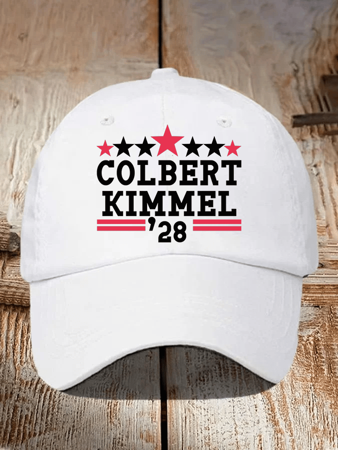 Unisex Talk Show Colbert Kimme 2028 Print  Cap