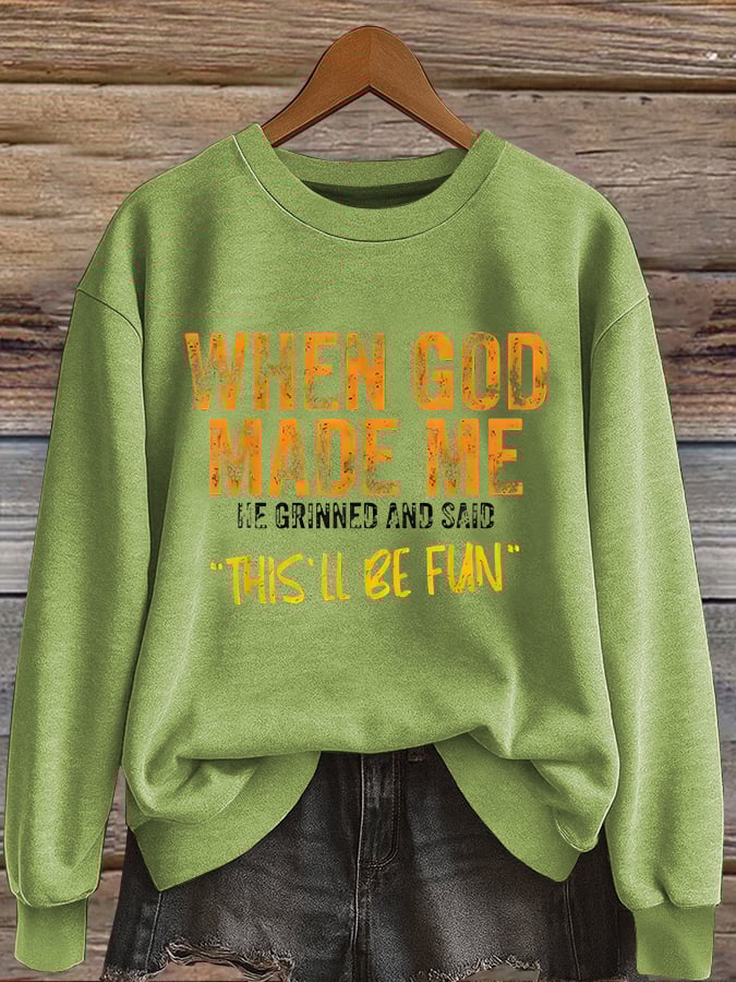 Women'S Casual Faith Sweatshirt