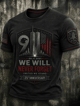 Men's USA 9/11 Print T-Shirt