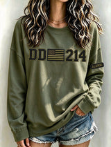 Women's Veteran DD-214 Print Casual Top