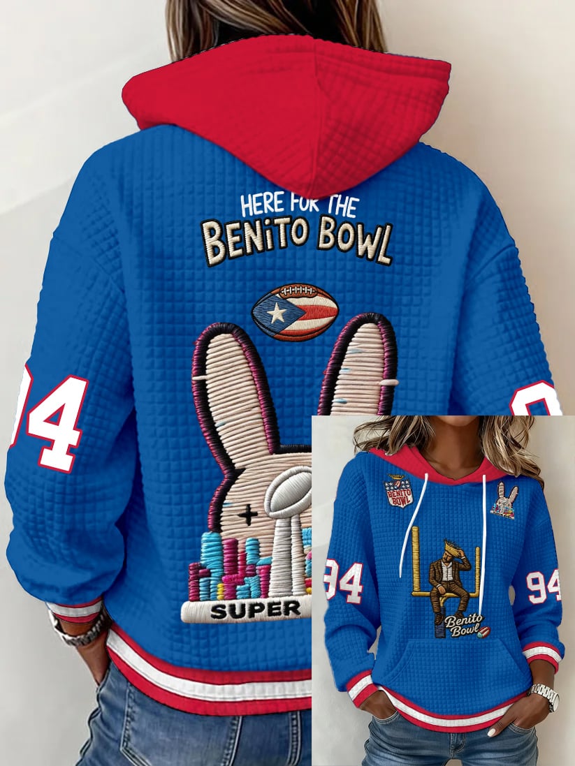 Women's Puerto Rico Print Print Hoodie