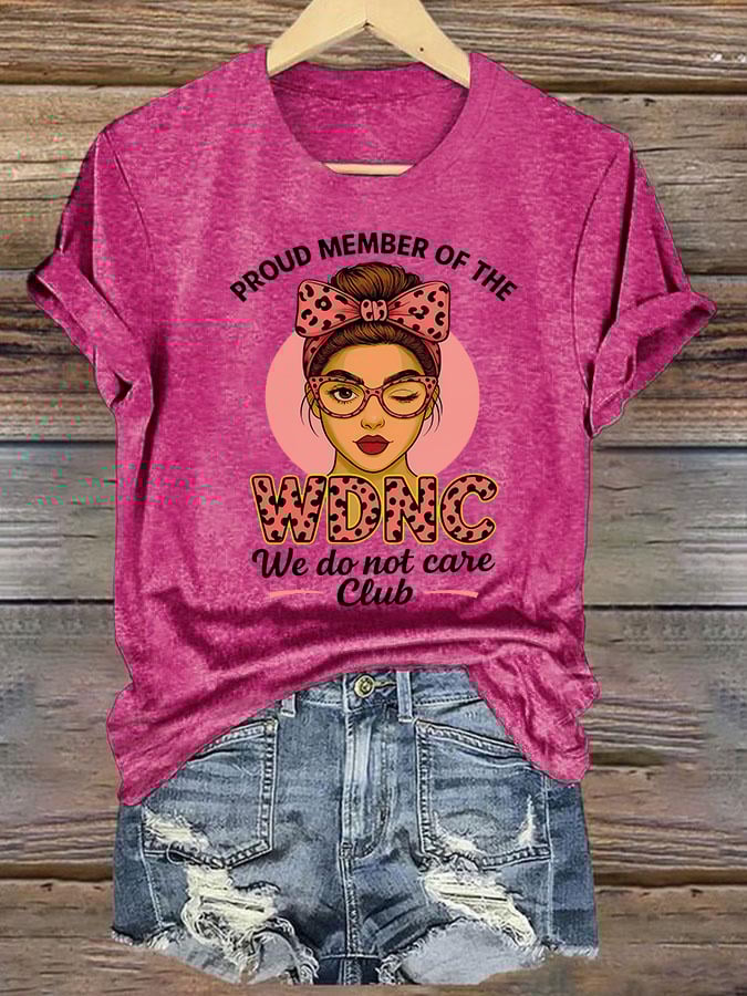 Women's  Retro Funny Proud Member Of Club Menopause Perimenopause Print T-Shirt