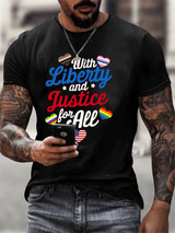 Men's With liberty and justice for all  T-Shirt
