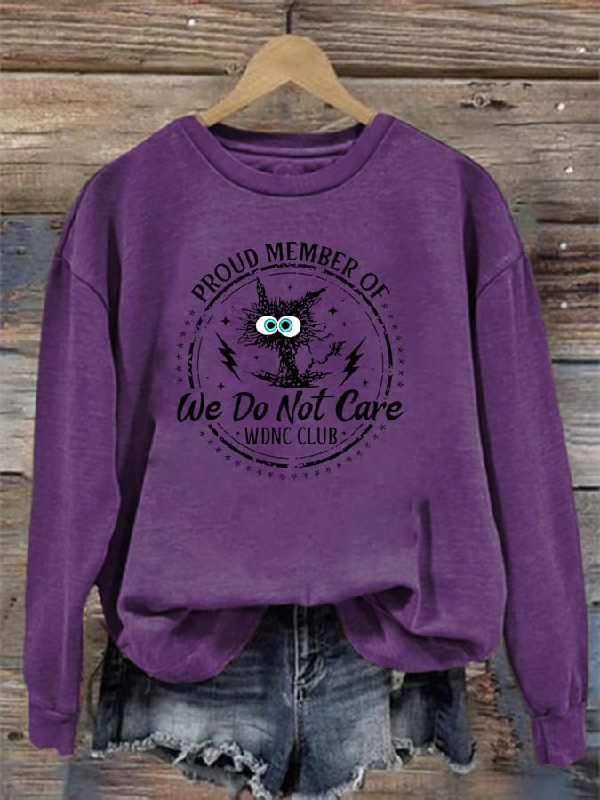 Women's  Retro Funny Proud Member Of Club Menopause Perimenopause Print   Sweatshirt