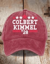 Unisex Talk Show Colbert Kimme 2028 Print  Cap