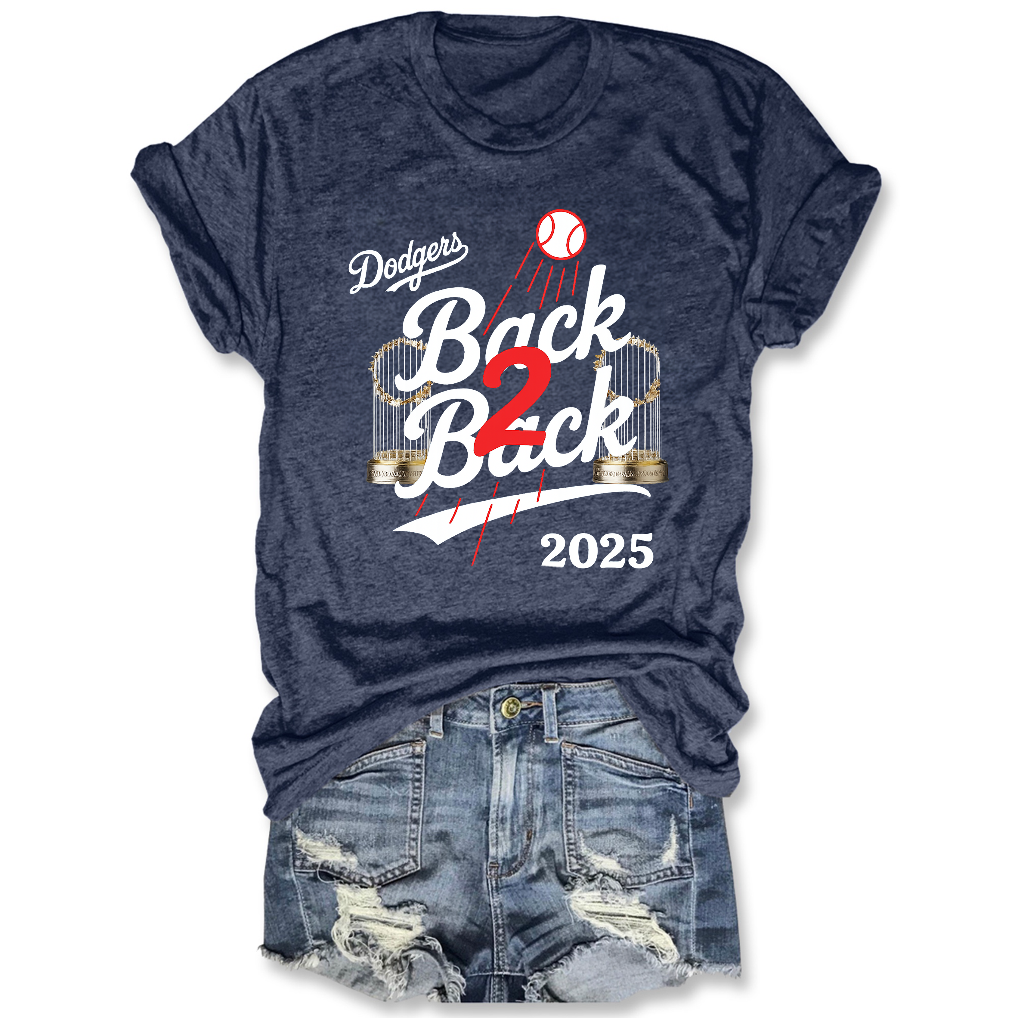 Dodgers Back to Back Champs Tee