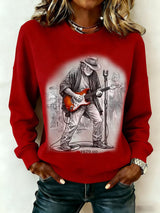 🔥Buy 3 Get 15% Off Women's Commemorative Bob Weir Print Sweatshirt