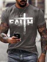 🔥Buy 3 Get 15% Off🔥Men's Faith Print T-Shirt