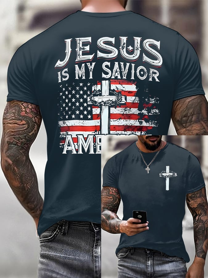 🔥Buy 3 Get 15% Off🔥Men'S Casual Faith Short-Sleeved T-Shirt