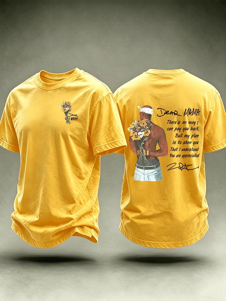Men's Dear Mama" Graphic Vintage Hip Hop Streetwear