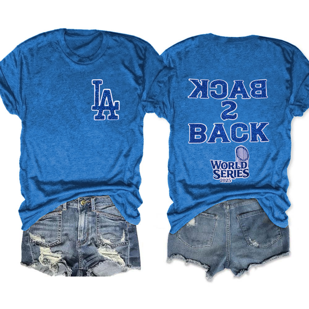 Dodgers Back To Back World Series Champions Tee