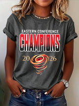 Women's Ice Hockey Graphic Casual T-Shirt
