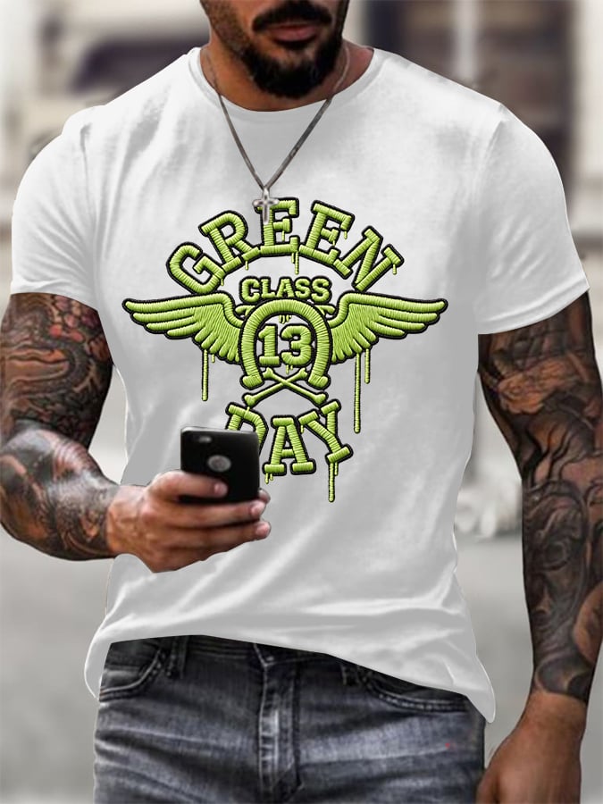 Men's Print Casual Printed T-shirt