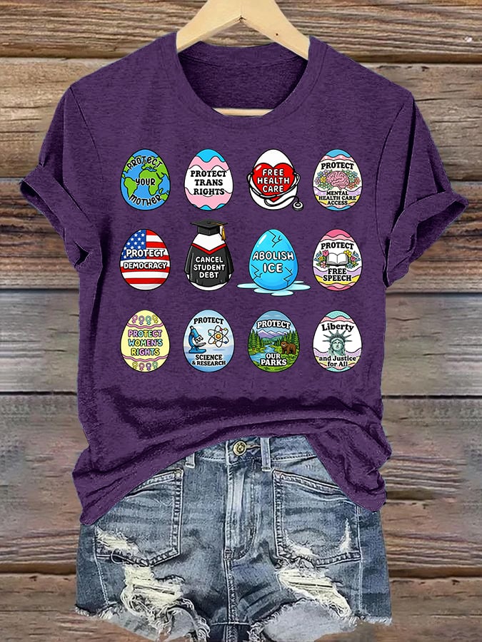 Women's  Spring Easter FDT Subtle Hidden Message T-shirt