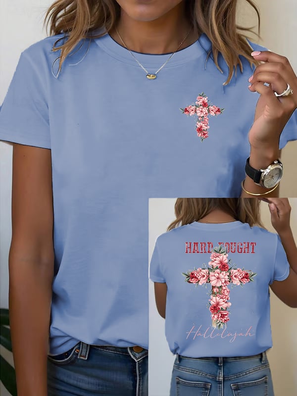 Women's Floral Christian  T-shirt