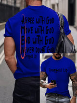 Men'S Casual "I Have Prayed And Been Ready To Face Anything" Faith Short Sleeve T-Shirt