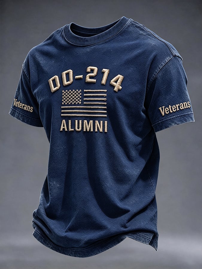 Men's Retro Print Short-Sleeve T-Shirt