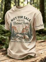 Men's "Support Our Parks And Public Lands" Comfortable Short-Sleeve T-Shirt