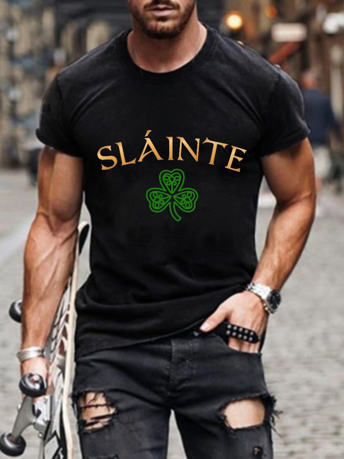 Men's Slainte St. Patrick's Day Casual Tee
