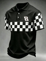 Men's Drag Racing Hero Print Polo Shirt