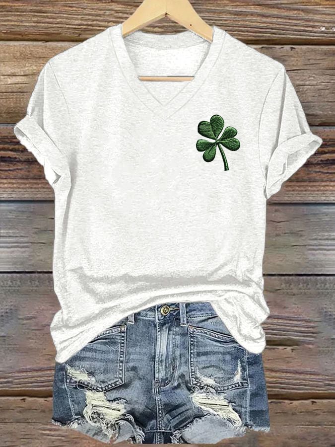 Women's St. Patrick's Day Printed Casual T-Shirt